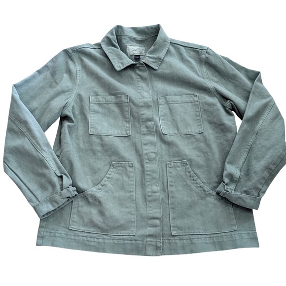 Universal Thread Jackets & Blazers - Universal Thread Sage Green/Blue Cotton Utility Chore Jacket Wmns Size S *READ*